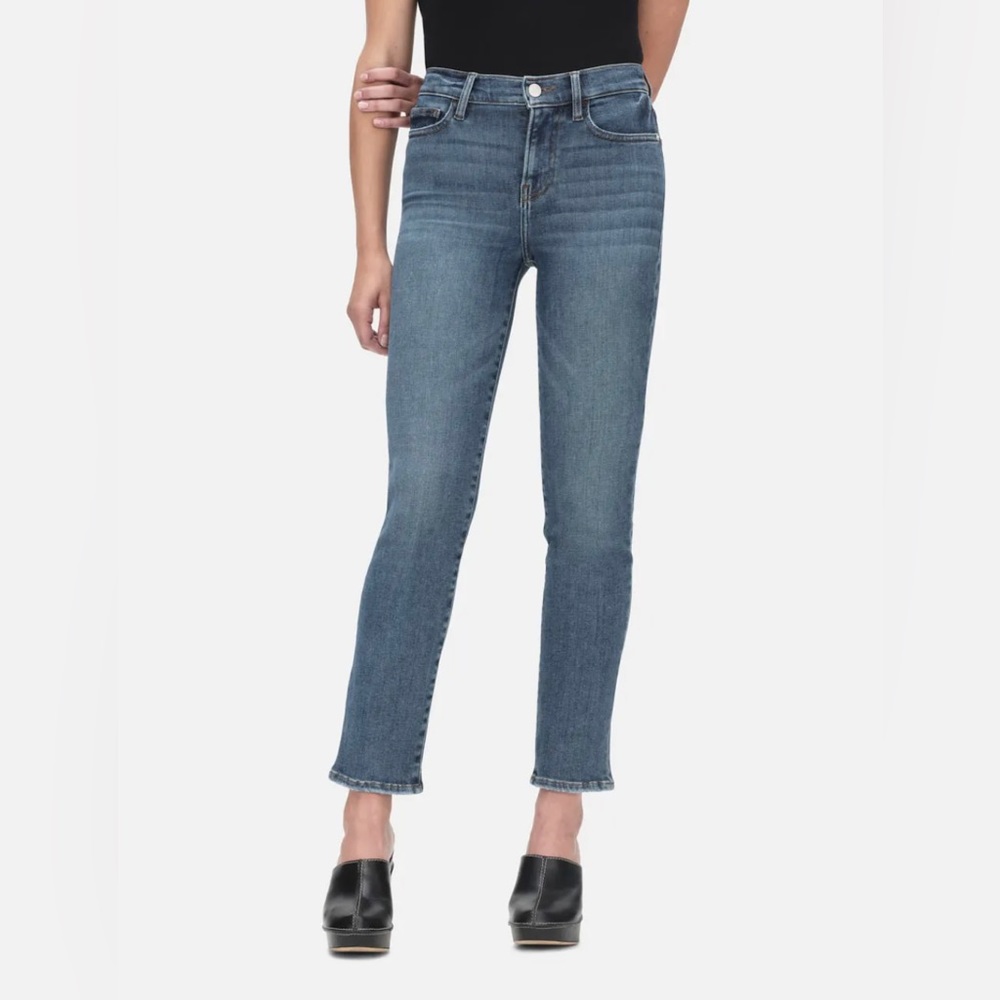 Frame Le High Straight Jeans in Bestia, Size 29